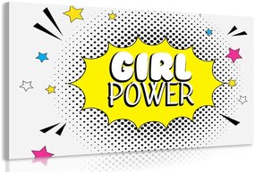 Картина на платно – С поп арт надпис – GIRL POWER