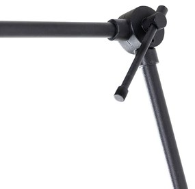 Модерна стенна лампа черна регулируема - Blitz