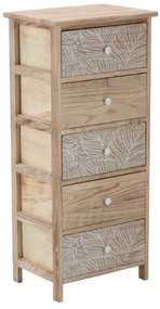 Комод  LUIZA  с 5 чекмеджета - бохо дизайн, 40 x 29 x 90 cm