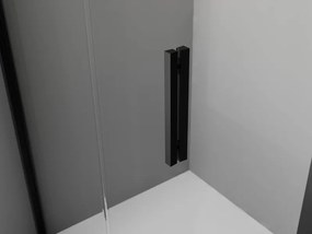 Mexen Exo петоъгълна душ кабина 90 x 90 см, прозрачна, черна - 812-090-090-70-00