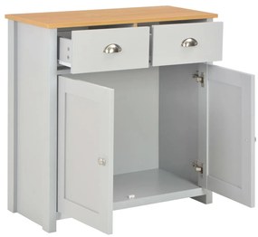 283742 vidaXL Бюфет, сив, 79x35x81 см