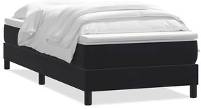 3315959 vidaXL Боксспринг легло с матрак, черно, 100x220 см, кадифе