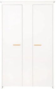 Бял детски гардероб 119x190x52 cm Anton – Roba