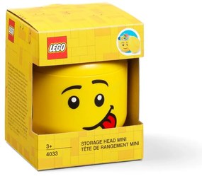 Жълта кутия за съхранение Silly, ø 10,6 cm - LEGO®