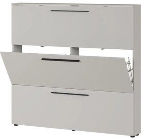 Сив и бежов шкаф за обувки с панти Utah - Germania