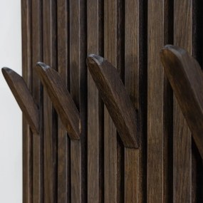 Тъмнокафяв панел за окачване от масивен дъб 46x100x8 cm Parco – Spinder Design