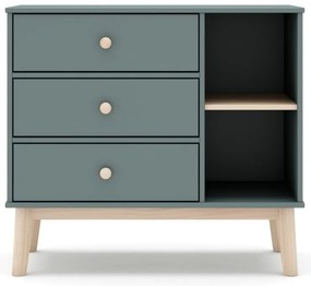 Детски скрин сиво-зелен 90x81x40 cm Esteban – Marckeric