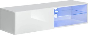 TV шкаф Swiss LED-бял