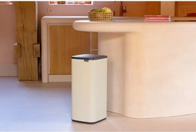 Бежово стоманено кошче за боклук отваряне с докосване 30 l Bo Touch – Brabantia