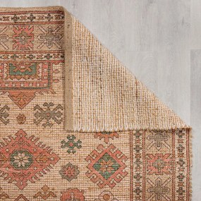 Ръчно изработен килим със смес от юта в розов и теракотен цвят 160x230 cm Lana Jute – Flair Rugs