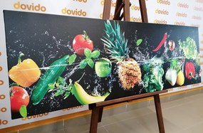 Картина на платно – Органични плодове и зеленчуци
