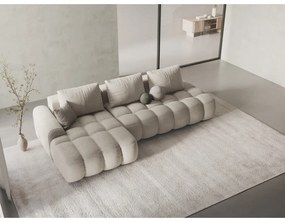 Бежов сгъваем/с място за съхранение ъглов диван (ляв ъгъл) Linz – Cosmopolitan Design