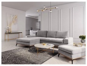 Светлосив пуф Planet - Windsor &amp; Co Sofas