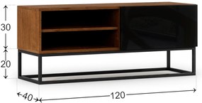 TV шкаф Arborio-Black