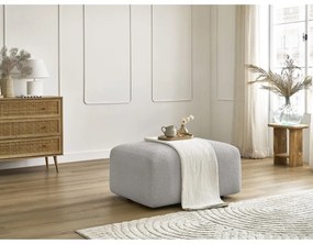 Светлосива табуретка от букле Tina – Bobochic Paris