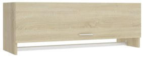 808236 vidaXL Гардероб, дъб сонома, 100x32,5x35 см, инженерно дърво