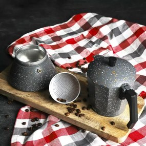 Разопакован: Кубинска кафеварка Klausberg KB 7547, 9 чаши, Индукция, Сив мрамор