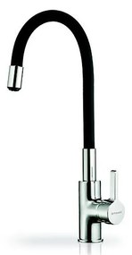 Pyramis 90919638 - Смесител за мивка FLESSI с гъвкаво чучур, черен