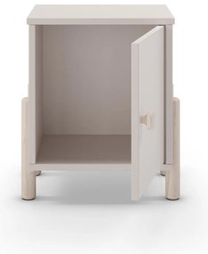 Кремаво детско нощно шкафче от масивен бор Enola – Marckeric