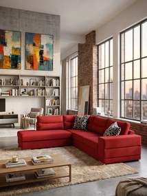 Ъгъл диван Caza-Right-260φ 200β-Red