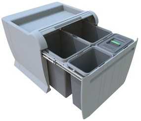 Вграден контейнер за сортирани отпадъци 18 + 18 + 8 + 8 л City - Elletipi