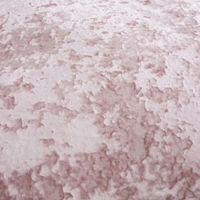 Розово кадифе с удължено двойно спално бельо 230x220 cm Crushed - Catherine Lansfield