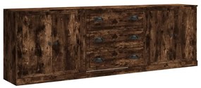 3185220 vidaXL Сайдборди, 3 бр, опушен дъб, инженерно дърво