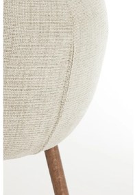 Бежови тапицирани трапезни столове в комплект с подлакътници 2 бр. Blaine – Light &amp; Living