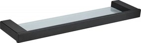 Mexen Pavo висяща стъклена полица, черна - 7030437-70