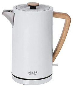 Чайник Adler AD 1347w Бял Дървен 2200 W 1850 W 1,7 L