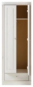 Бял гардероб от масивен бор 65x180 cm Anita – Støraa