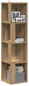 856723 vidaXL Ъглов шкаф Artisan Oak 33x33x132 cm Инженерна дървесина