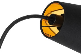 Модерна подова лампа черна 2-светлина - Carmen