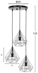 Лампа HM4041 черен цвят