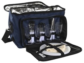 Picnic set DKD Home Decor 43 x 23 x 29 cm полиестер Морско син