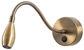 LED стенна лампа в златисто Reading – Opviq lights