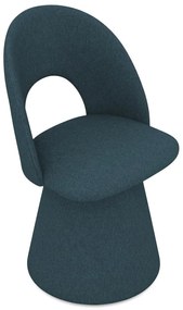 Тапициран трапезен стол в петролен цвят Kalo – Makamii