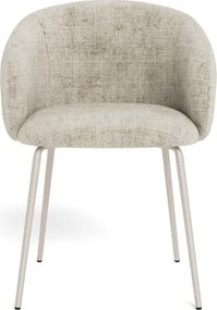 ЦЛЯРА Бежово (тъкан Juto 4)/сивобежова крака (кашмир) - МОДЕРЕН ТАПИЦИРАН СТОЛ ЛОФТ ЗА ДНЕВНА/ТРАПЕЗАРИЯ/ОФИС