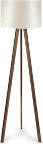 Rosling Mdf/текстил/Pvc подова лампа в орех/бежов цвят 38x21x140см.