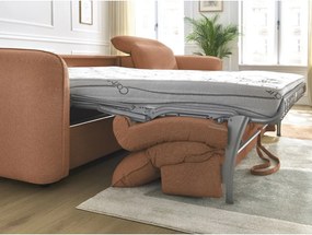Оранжев ъглов диван Achille – Bobochic Paris