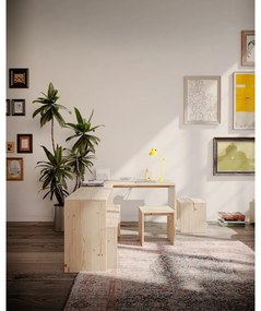 Стол от масивен бор в естествен цвят Join-In – Karup Design