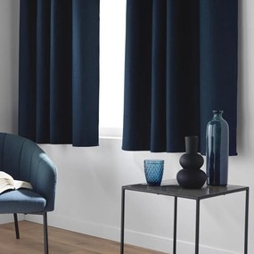 Тъмносиня затъмняващa завеса 140x180 cm Crepuscule – douceur d'intérieur