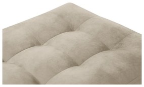 Бежово кадифено столче за крака Santo - Milo Casa