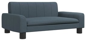 3196270 vidaXL Детски диван, Тъмносив, 70x45x30 см, текстил