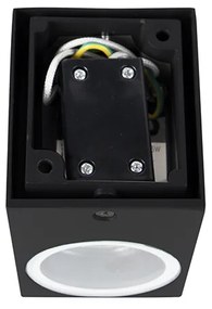 Комплект от 4 модерни стенни лампи черни IP44 - Baleno