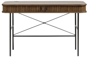 Работна маса от дъб 60x120 cm Nola - Unique Furniture