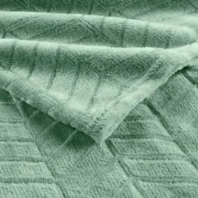 Светлозелено покривало за легло от микрофланела 180x220 cm Arya – douceur d'intérieur
