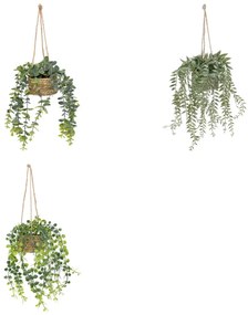 Изкуствено растение atmosphera Patri Hanging, 50 cm, Различни видове