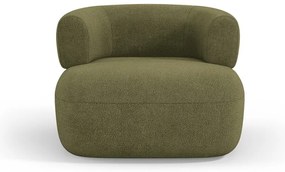 Зелено кресло от плат букле Jenny – Micadoni Home