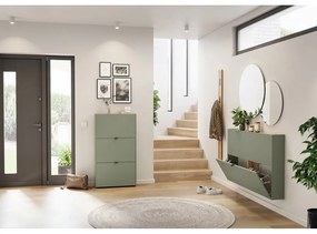 Комплект за коридор в естествен и кафяво-сив цвят 101x200x22 cm Ameca – Germania